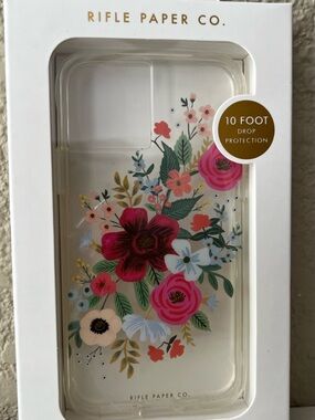 Rifle Paper Co. Clear Floral Phone Case floral design Wild Rose iPhone 11 Pro